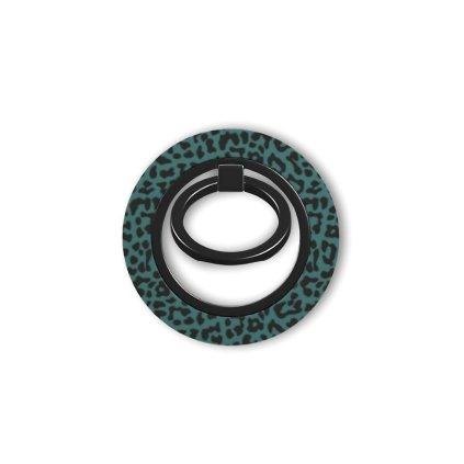 Magnetický džiak magsafe ring holder pre iPhone Emerald leopard 1