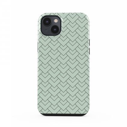 Kryt na iPhone - Green chevron