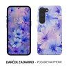 violet floral obal na mobil 3