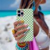 Kryt na iPhone - Pistachio checkerboard