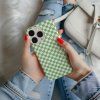 Kryt na iPhone - Pistachio checkerboard