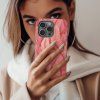 Kryt na iPhone - Peachy feathers