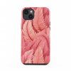 Kryt na iPhone - Peachy feathers