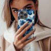 Kryt na iPhone - Flowery blue