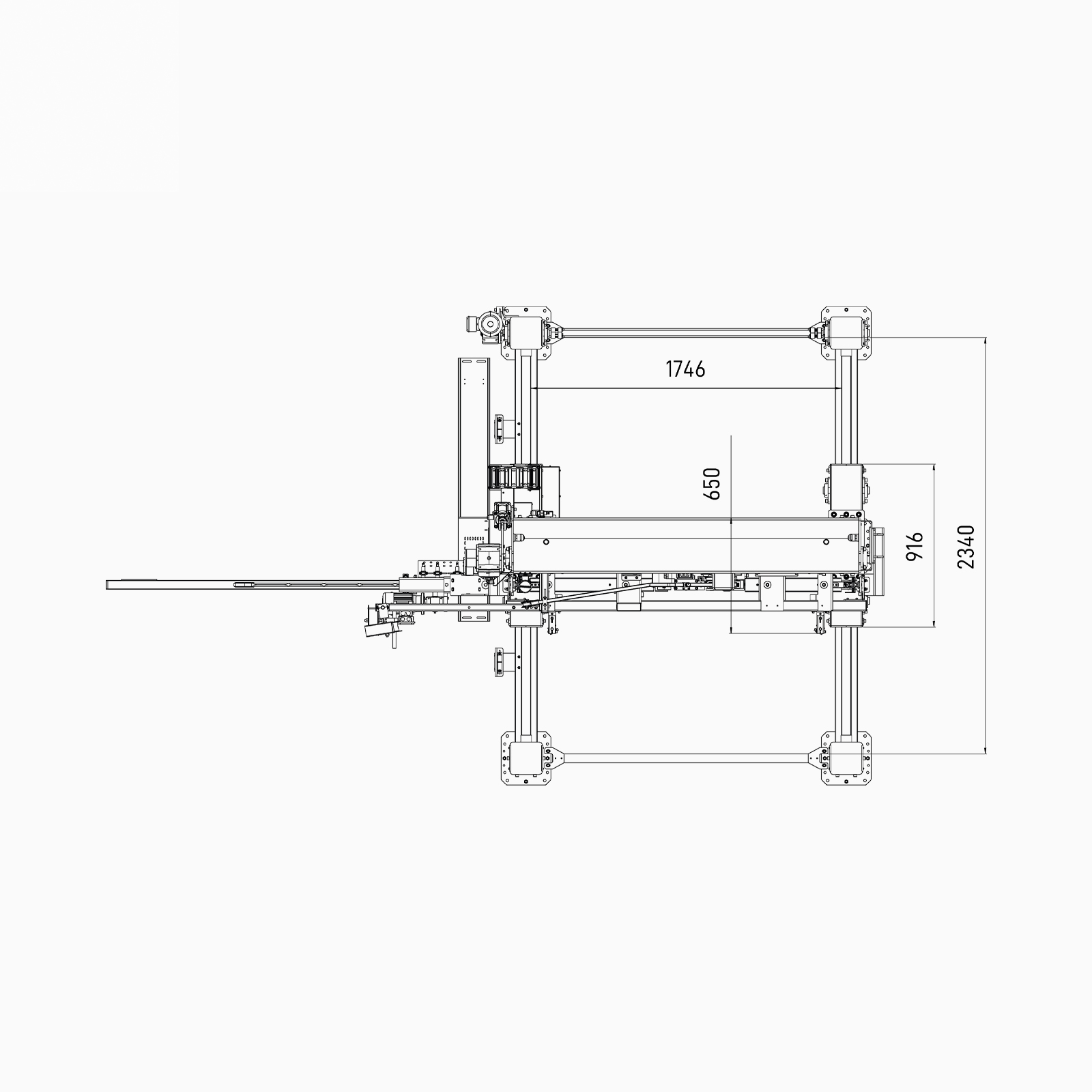 Vertical Strapper L-LV – detail pracovných polôh