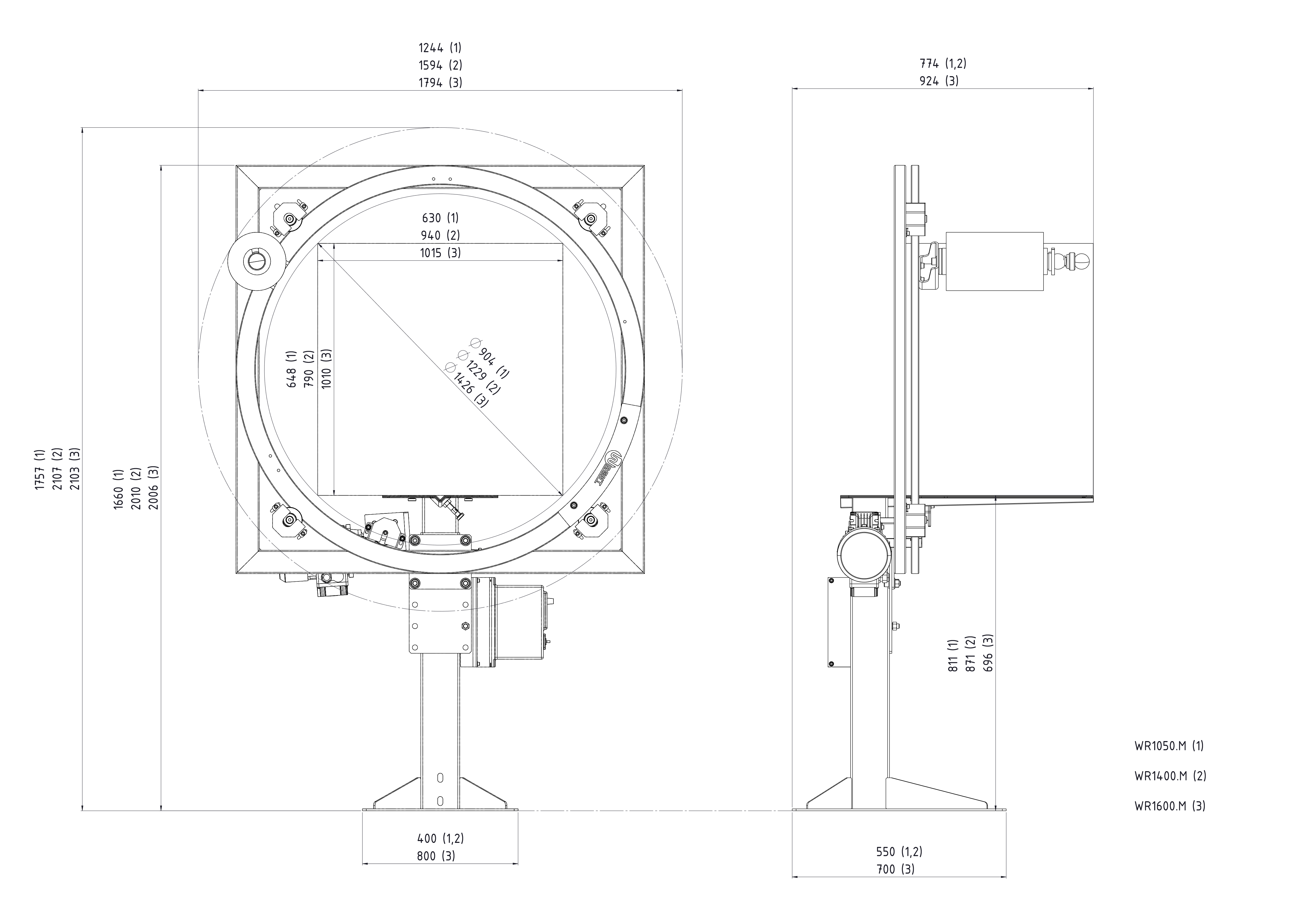 Technický výkres Wrapping Ring Model M