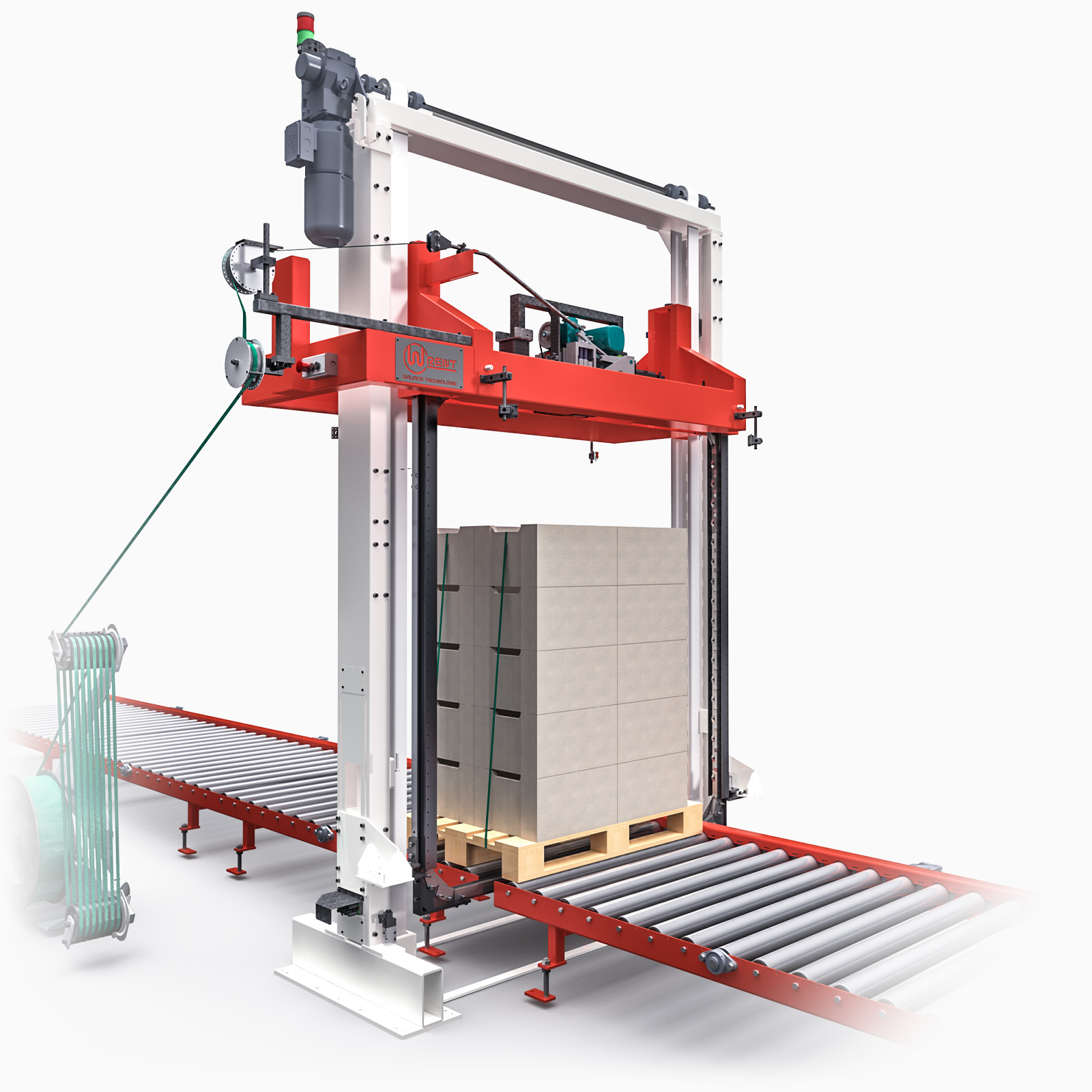 Vertical Strapper U – detail uzavretého páskovacieho rámu