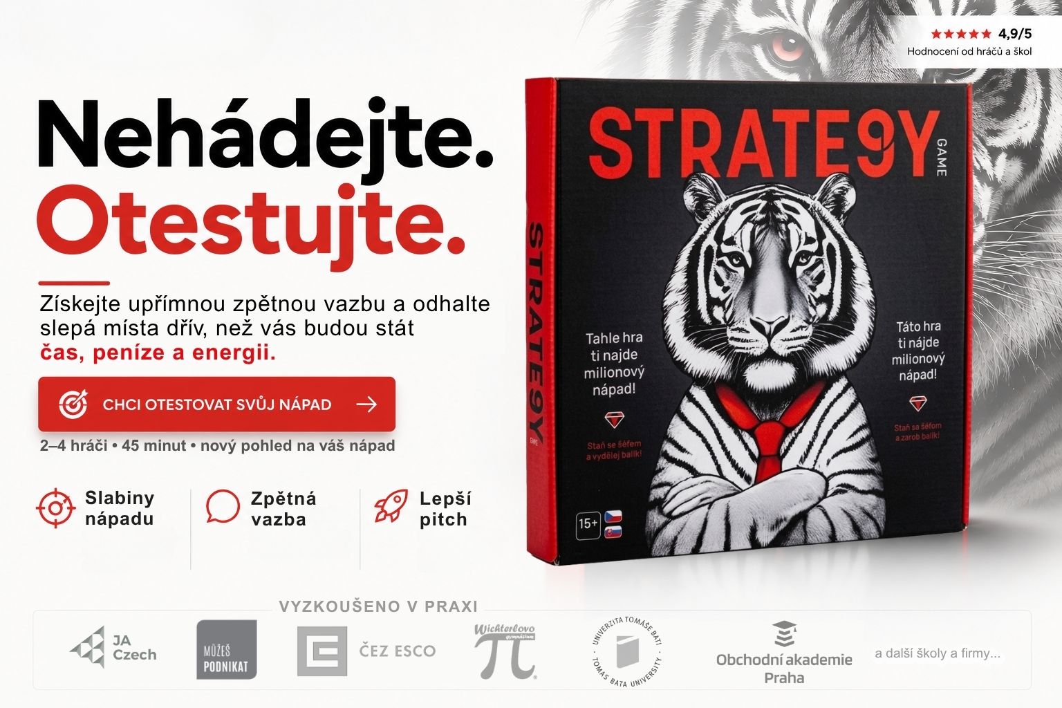 STRATE9Y hra pro testování podnikatelských nápadů