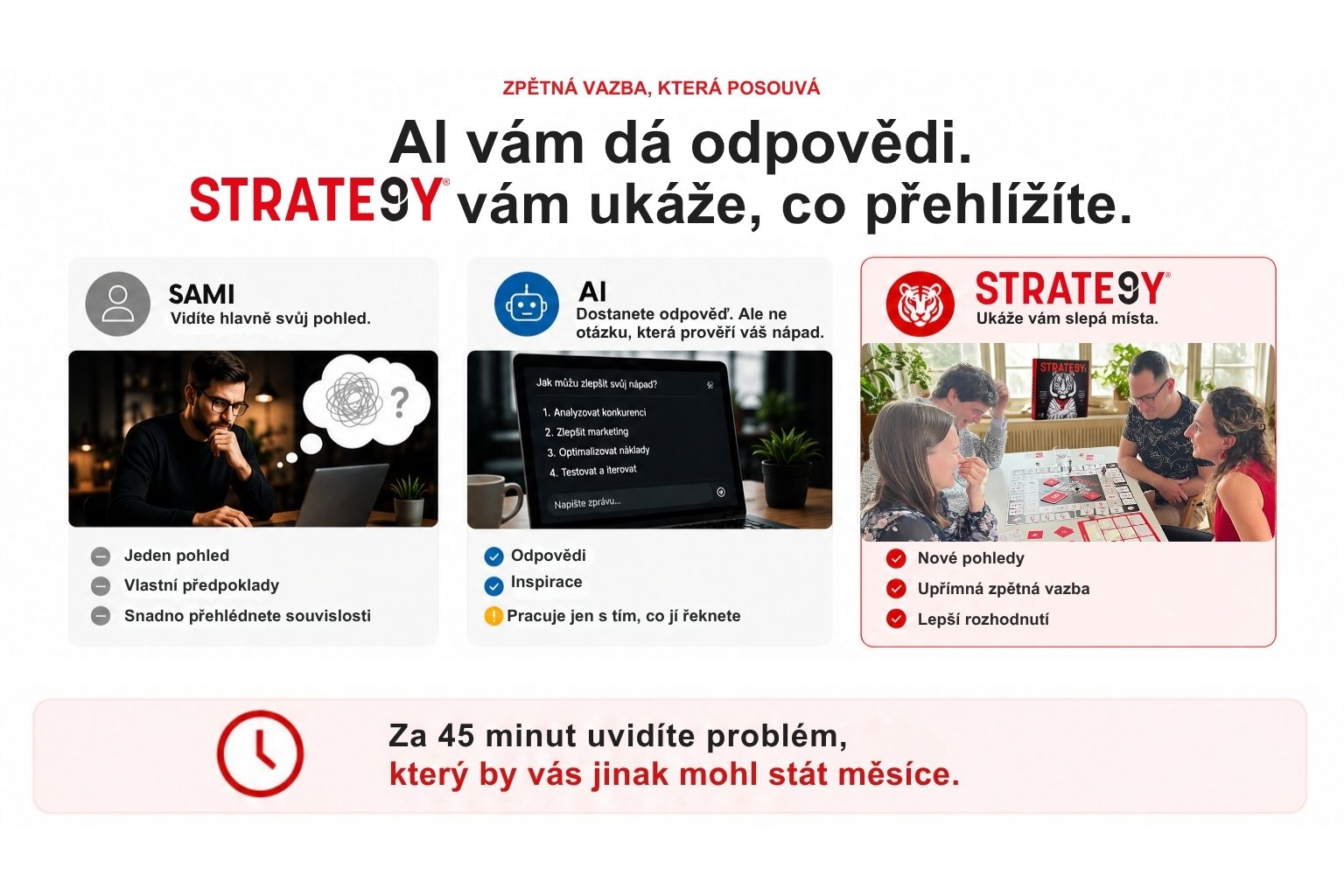 Srovnání AI a STRATE9Y při ověřování podnikatelského nápadu a získávání zpětné vazby
