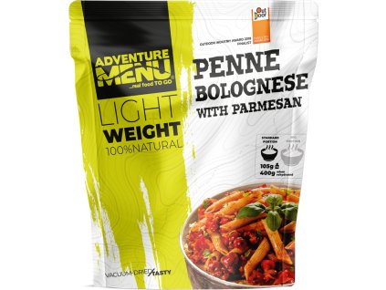 Penne s Bolonskou omackou a parmesanem obal