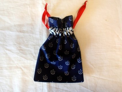 Modrotiskový pytlík 12 x 18 cm 1