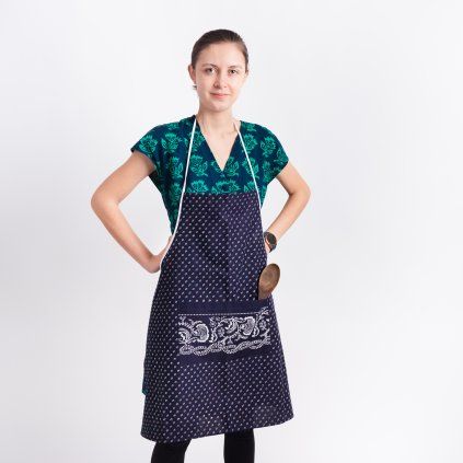 Dámská zástěra s laclem