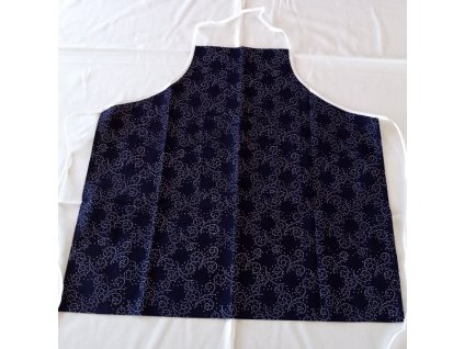 Modrotisková dětská zástěra s laclem 1