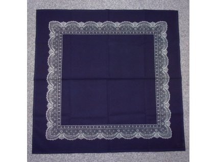 Modrotiskový šátek 65 x 65 cm 5
