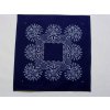Modrotisková prostírka čtverec 35 x 35 cm 1