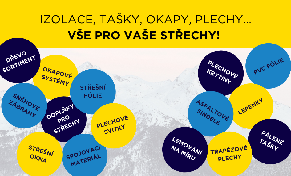 Izolace tašky okapy plechy