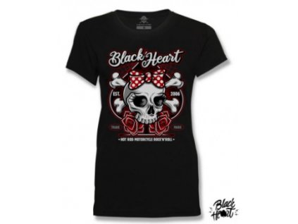 tričko Black Heart dámské BOW