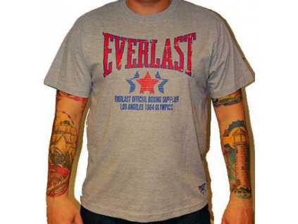 Triko Everlast grey / red sign