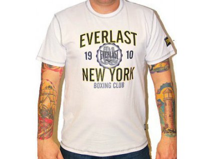 Triko Everlast white / black yellow sign