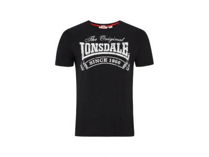 triko Lonsdale Black White Martock
