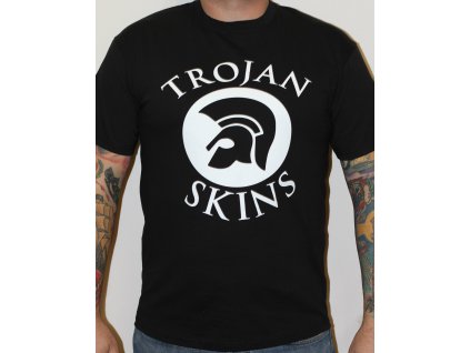 Triko Trojan BLACK white