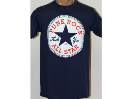 Triko Punk Rock All Star Černá