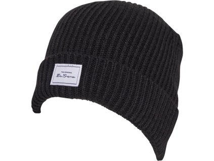 čepice pletená Ben Sherman Black