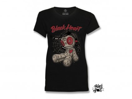 tričko BLACK HEART WOODOO DOLL
