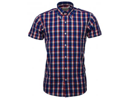 košile Relco London  Blue  Orange  White