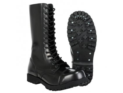 Boty Boots and Braces black 14 dírek