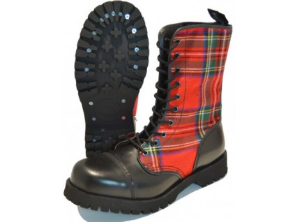 boty Boots and Braces Tartan