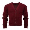 Relco London Cardigan Burgundy