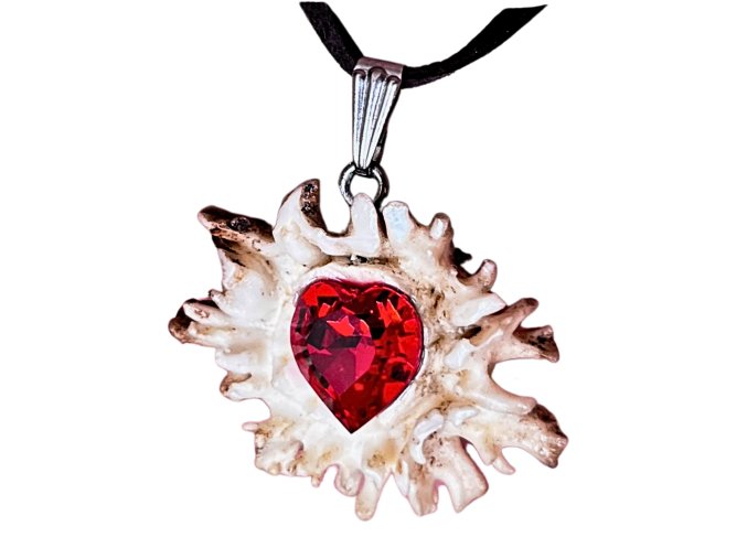 Přívěsek z paroží a Swarovski