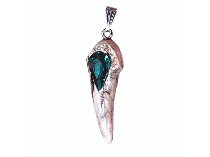 Přívěsek z paroží a Swarovski