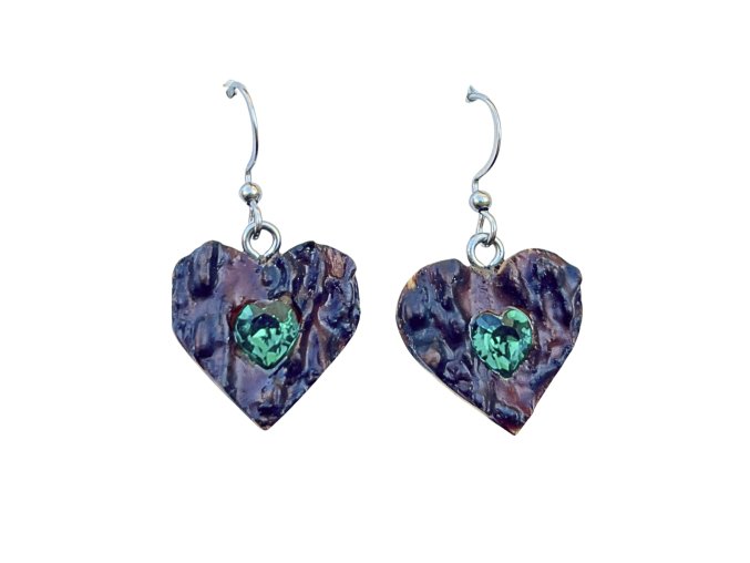 Náušnice z paroží, Swarovski