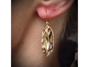 Náušnice z paroží, Swarovski