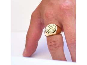 Prsten z chir. oceli s nábojnicí nad 10mm