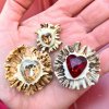 Přívěsek či brož z paroží a Swarovski