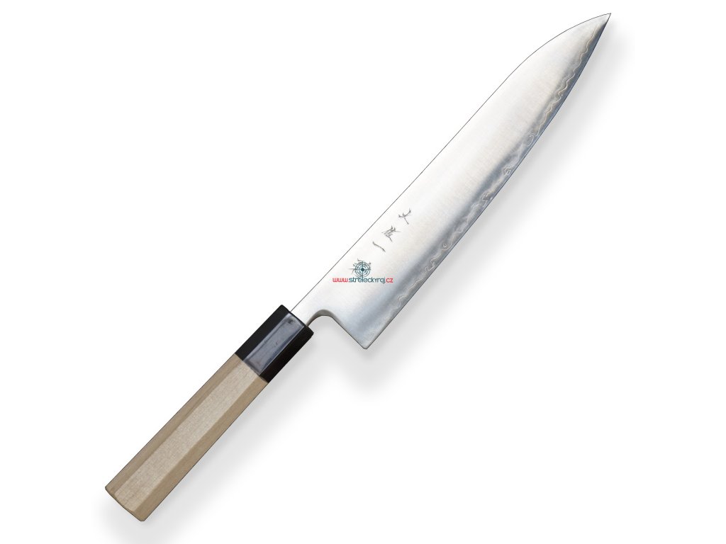 61589 nuz chef gyuto 240 mm hokiyama tosa ichi white octagonal
