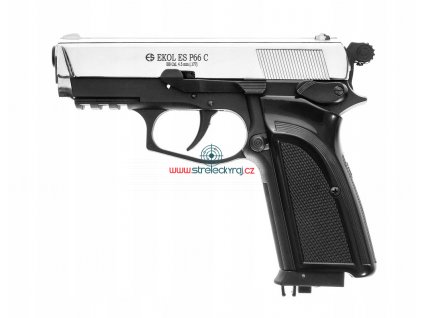 Vzduchová pištoľ Ekol ES P66 Compact chrom ráže 4,5 mm