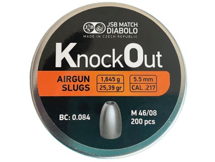 Diabolo JSB KnockOut Slugs .217 200ks cal.5,5mm