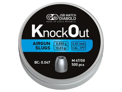 2728 1 diabolo jsb knockout slugs 177 500ks cal 4 51mm