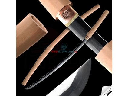 5085 shirasaya japanese sword folded steel yokote real suguha hamon