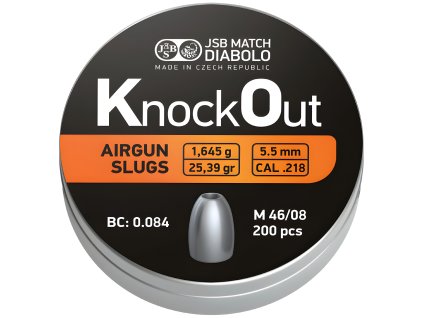 33407 1 diabolo jsb knockout slugs 218 200ks cal 5 5mm