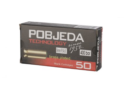 34649 startovacie naboje pobjeda 9mm pistole 50ks