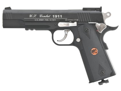 3649 1 vzduchova pistol bruni us combat 1911 p cierna