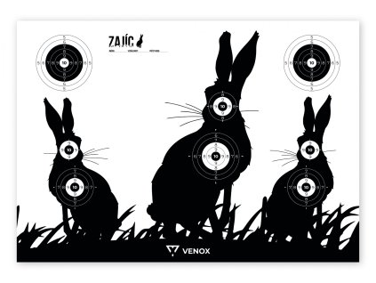 37091 papierovy terc venox zajac 61x43cm 10ks