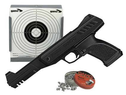 4336 1 vzduchova pistol gamo p 900 kalibru 4 5 mm set