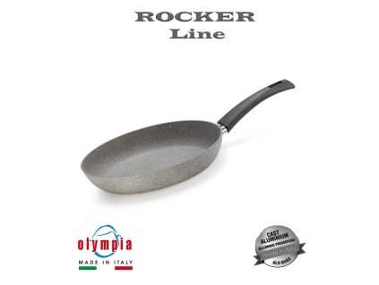 60343 panev rocker 24 cm z liteho hliniku s mineralnim kameninovym povrchem