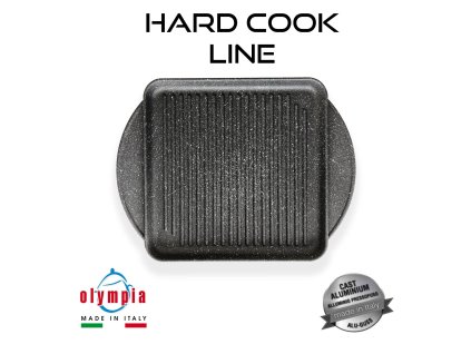 titánový grilovací plech 28x28 cm, Hard Cook line z liateho hliníka